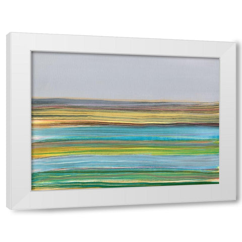 Parallel Striae I White Modern Wood Framed Art Print by Fuchs, Jodi