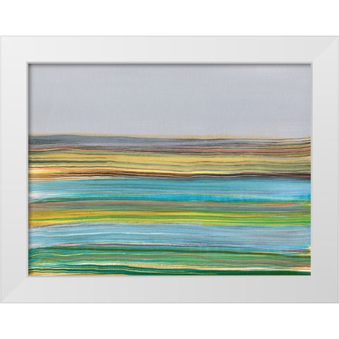 Parallel Striae I White Modern Wood Framed Art Print by Fuchs, Jodi