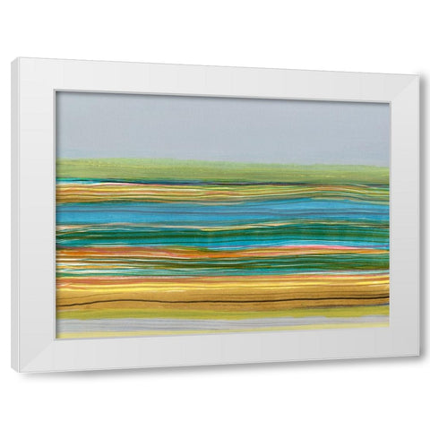 Parallel Striae II White Modern Wood Framed Art Print by Fuchs, Jodi