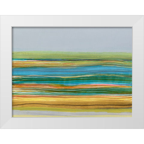 Parallel Striae II White Modern Wood Framed Art Print by Fuchs, Jodi