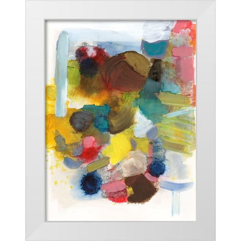 Everything at Once I White Modern Wood Framed Art Print by Fuchs, Jodi