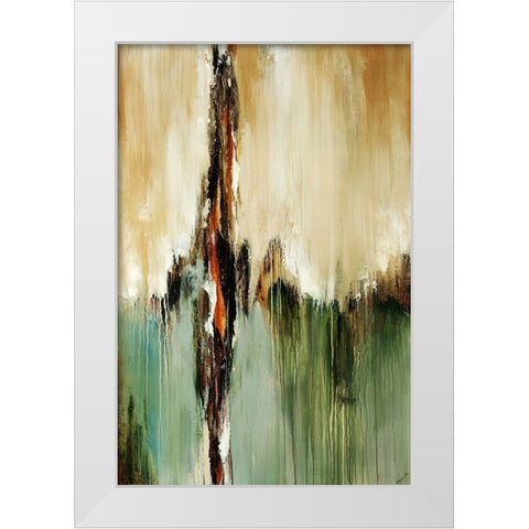 Duet I White Modern Wood Framed Art Print by Edmunds, Sydney