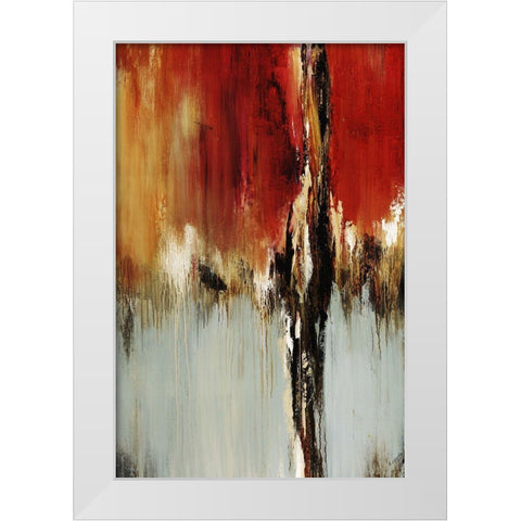 Duet II White Modern Wood Framed Art Print by Edmunds, Sydney