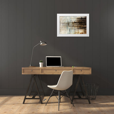 Frequency White Modern Wood Framed Art Print by Henry, Alexys