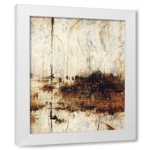 New Haven Golds White Modern Wood Framed Art Print by Schicker, Joshua