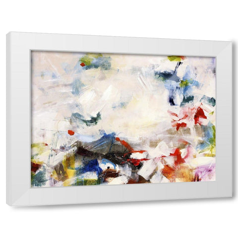 Rainbow Cover Up II White Modern Wood Framed Art Print by Maas, Jodi