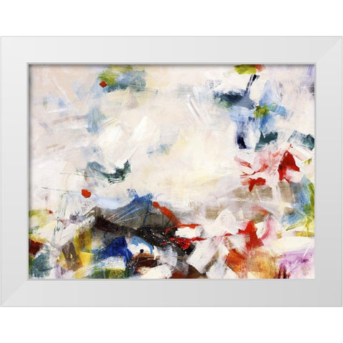 Rainbow Cover Up II White Modern Wood Framed Art Print by Maas, Jodi