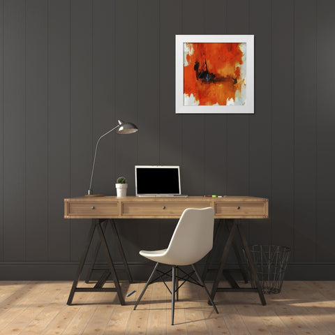 Red Tail I White Modern Wood Framed Art Print by Edmunds, Sydney