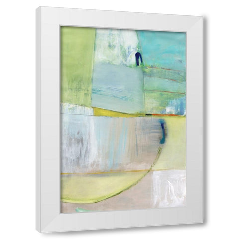 Incoming White Modern Wood Framed Art Print by Fuchs, Jodi