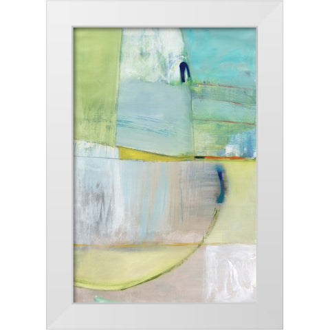 Incoming White Modern Wood Framed Art Print by Fuchs, Jodi
