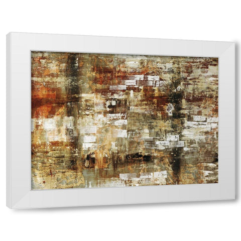 Brick Wall White Modern Wood Framed Art Print by Henry, Alexys