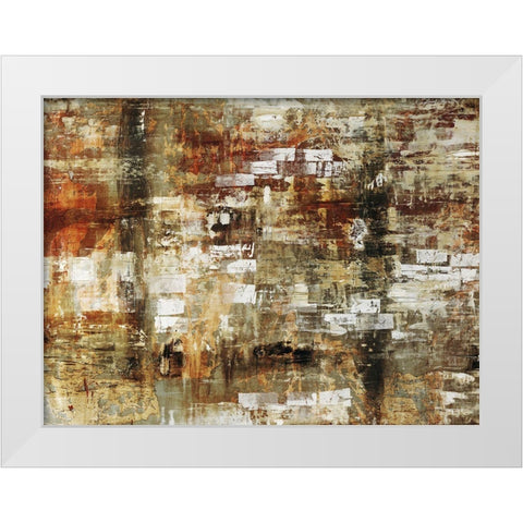 Brick Wall White Modern Wood Framed Art Print by Henry, Alexys