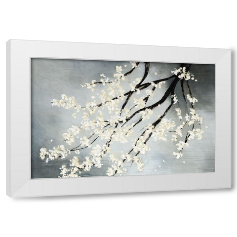 Cherry Tree White Modern Wood Framed Art Print by Taylor, Kari