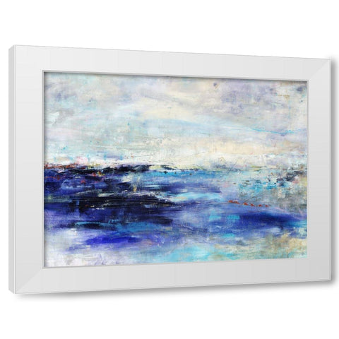 Island Sky White Modern Wood Framed Art Print by Maas, Jodi