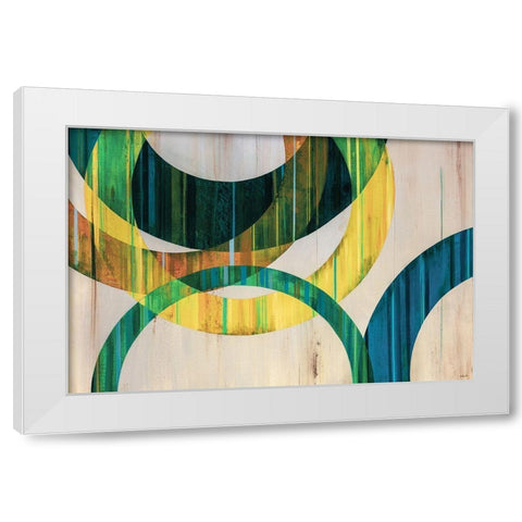 Loopdy Loop White Modern Wood Framed Art Print by Edmunds, Sydney