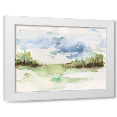 Brush Thickets I White Modern Wood Framed Art Print by Moore, Regina