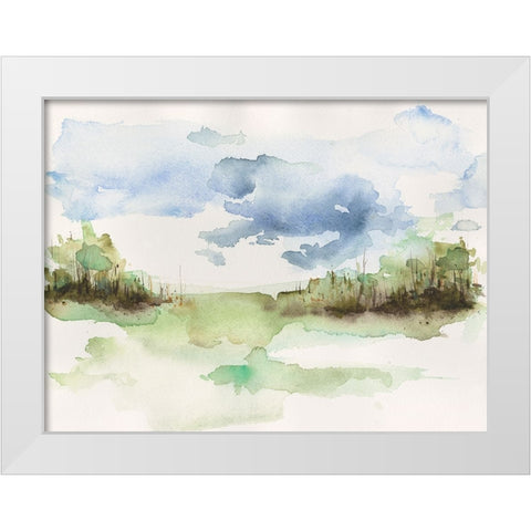 Brush Thickets I White Modern Wood Framed Art Print by Moore, Regina