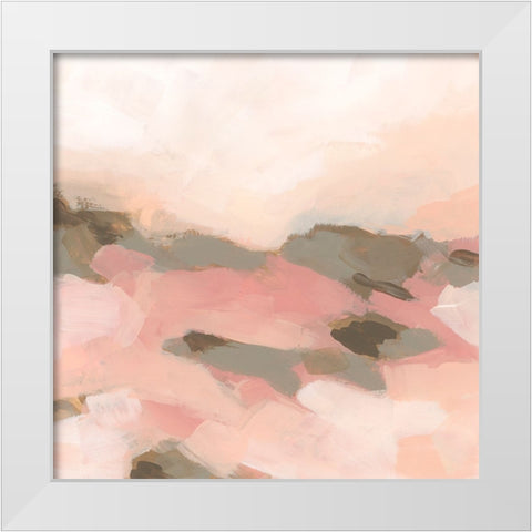 Desert Rose Valley I White Modern Wood Framed Art Print by Vess, June Erica