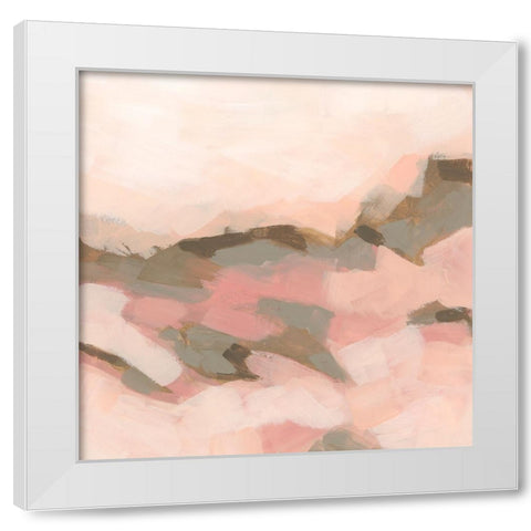 Desert Rose Valley II White Modern Wood Framed Art Print by Vess, June Erica