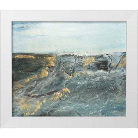 Flow of Love in Ocean I White Modern Wood Framed Art Print by Bramma, Lila
