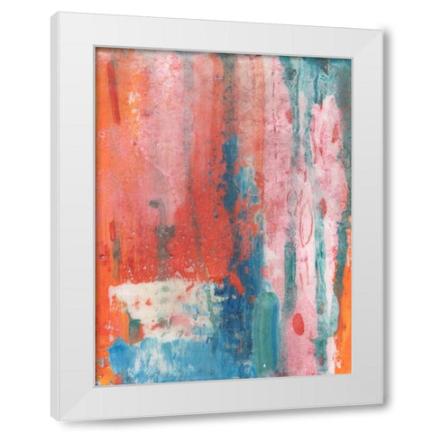 Spring Step I White Modern Wood Framed Art Print by Kaelber, Renee