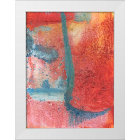 Spring Step II White Modern Wood Framed Art Print by Kaelber, Renee