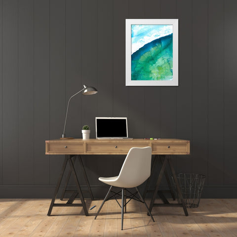 New Air II White Modern Wood Framed Art Print by Kaelber, Renee
