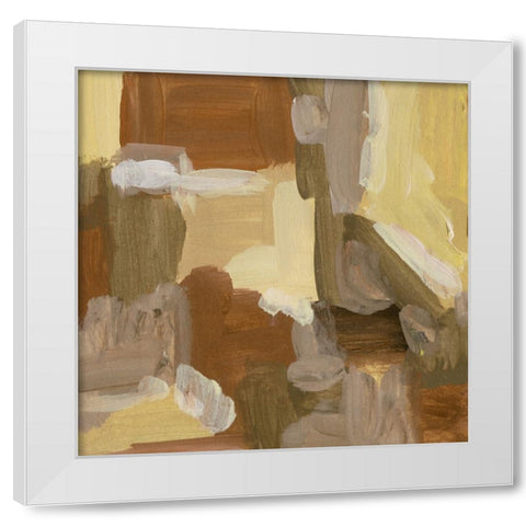 Yellow Dawn VI White Modern Wood Framed Art Print by Wang, Melissa