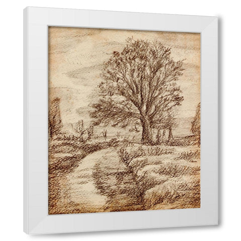 Forest View III White Modern Wood Framed Art Print by Wang, Melissa