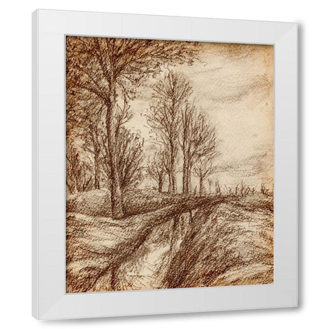 Forest View IV White Modern Wood Framed Art Print by Wang, Melissa