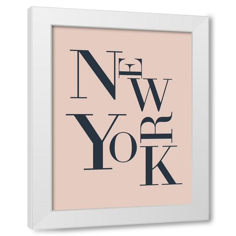 City Center Type I White Modern Wood Framed Art Print by Green, Jacob