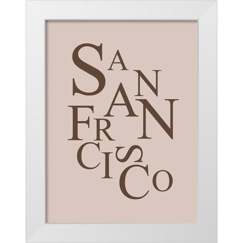 Neutral City Center Type II White Modern Wood Framed Art Print by Green, Jacob