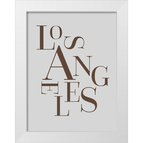 Neutral City Center Type III White Modern Wood Framed Art Print by Green, Jacob