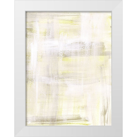 On a Sunbeam I White Modern Wood Framed Art Print by Wang, Melissa