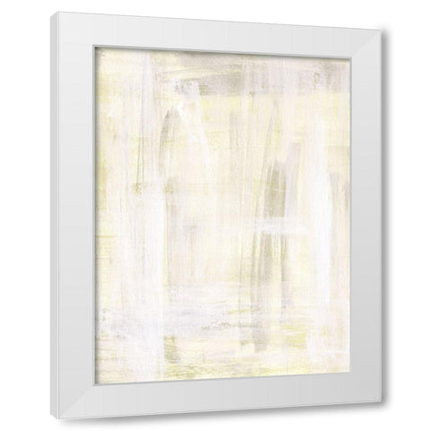 On a Sunbeam II White Modern Wood Framed Art Print by Wang, Melissa