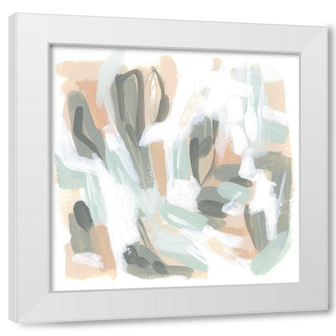 Riff Time II White Modern Wood Framed Art Print by Vess, June Erica
