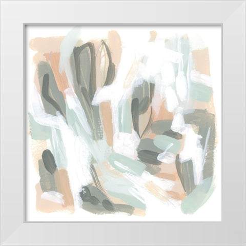 Riff Time II White Modern Wood Framed Art Print by Vess, June Erica