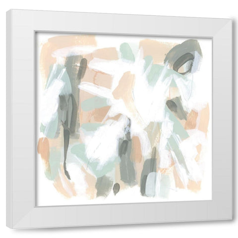 Riff Time IV White Modern Wood Framed Art Print by Vess, June Erica