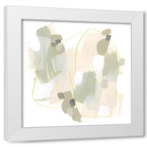 Sage Cartography II White Modern Wood Framed Art Print by Vess, June Erica