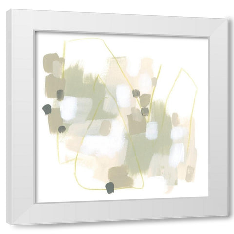 Sage Cartography IV White Modern Wood Framed Art Print by Vess, June Erica