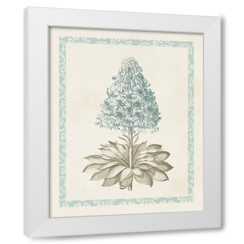 Willow Blue Besler VI White Modern Wood Framed Art Print by Vision Studio