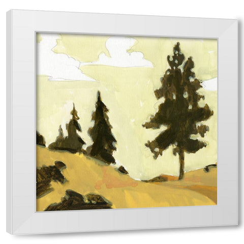State Park Pine Sketch I White Modern Wood Framed Art Print by Green, Jacob