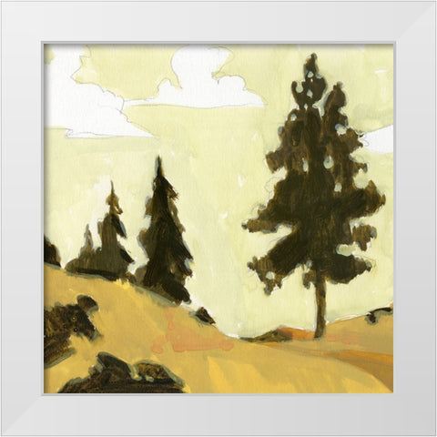 State Park Pine Sketch I White Modern Wood Framed Art Print by Green, Jacob