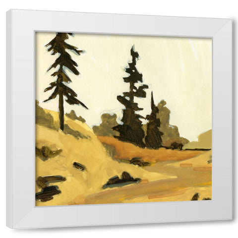 State Park Pine Sketch II White Modern Wood Framed Art Print by Green, Jacob