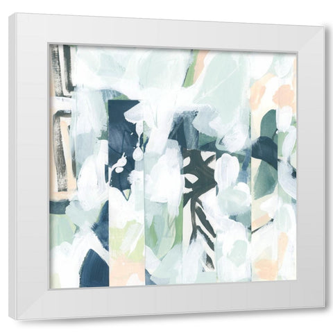 Tropical Inflection I White Modern Wood Framed Art Print by Vess, June Erica
