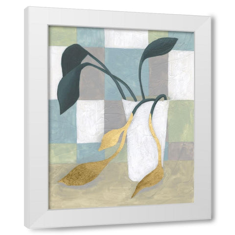 Plant Vased I White Modern Wood Framed Art Print by Lam, Vanna