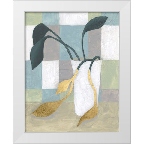 Plant Vased I White Modern Wood Framed Art Print by Lam, Vanna