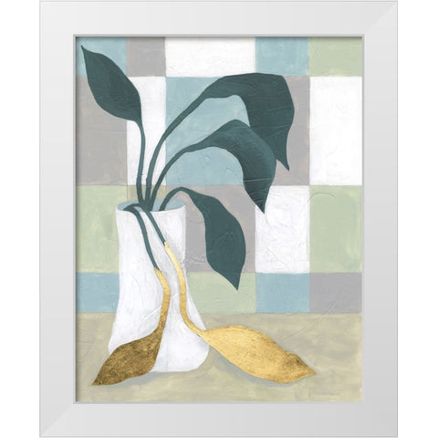 Plant Vased II White Modern Wood Framed Art Print by Lam, Vanna