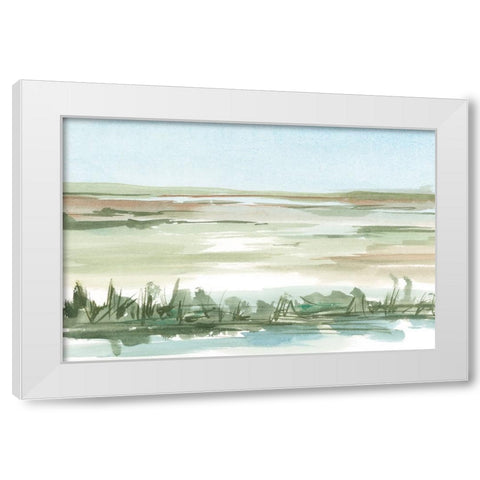 Peaceful Lowland II White Modern Wood Framed Art Print by Harper, Ethan