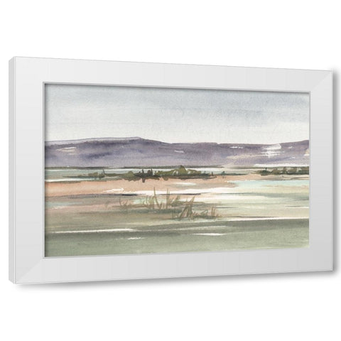 Muted Marsh II White Modern Wood Framed Art Print by Harper, Ethan